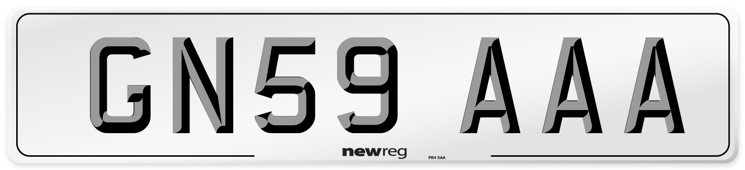 GN59 AAA Number Plate from New Reg